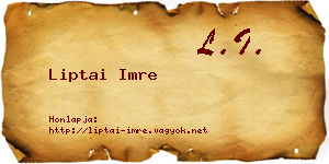 Liptai Imre névjegykártya